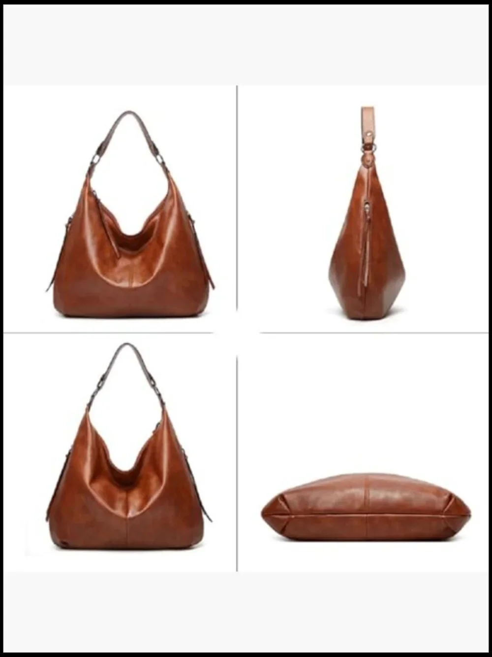 PU Leather Large Work Tote Bag with Matching Crossbody and Wallet Set Oversize